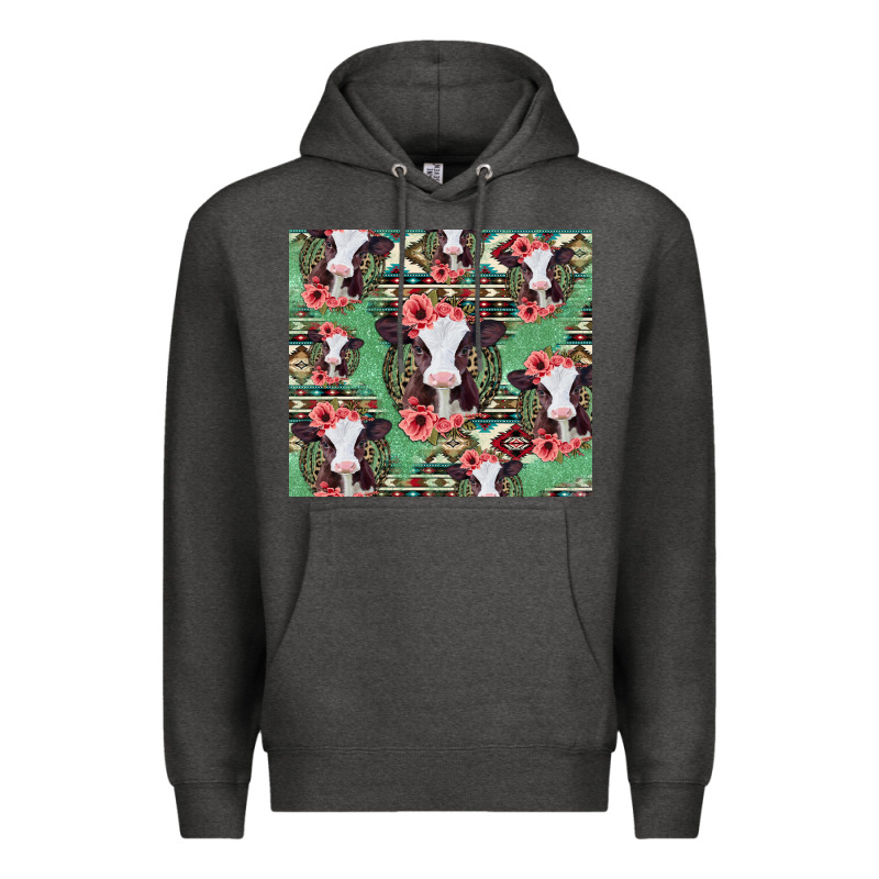 Baby Cow Floral Aztec Tumbler Premium Hoodie by Jasminsmagicworld | Teevron