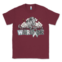 Burgundy brain cancer warrior Classic Tee - CowGirlArtShop