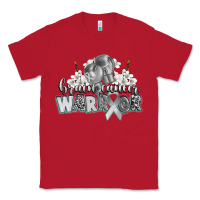 Red brain cancer warrior Classic Tee - CowGirlArtShop