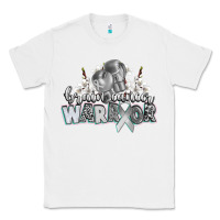 White brain cancer warrior Classic Tee - CowGirlArtShop