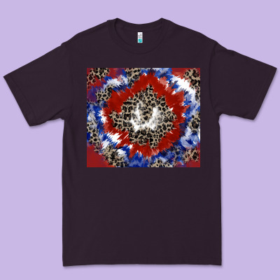 Patriotic Tie Dye Premium Tee Designed By Cowgirlartshop