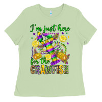 Matcha ı'm just here for the crawfish olivia Ladies Tee - OliviaCreatesArt