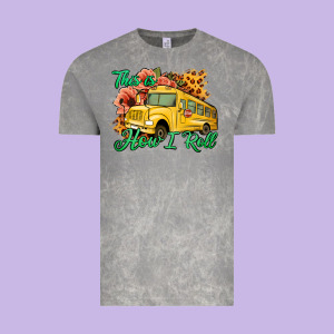 This Is How I Roll Woman Bus Driver Vintage Tee Designed By Jasminsmagicworld