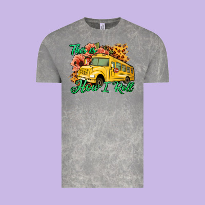 This Is How I Roll Woman Bus Driver Vintage Tee Designed By Jasminsmagicworld