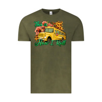 Vintage Olive This is How I Roll Woman Bus Driver Vintage Tee - Jasminsmagicworld