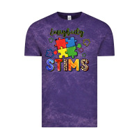Cloud Purple Everybody stims Vintage Tee - FaDigitalArtStudio