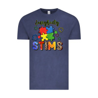 Vintage Denim Everybody stims Vintage Tee - FaDigitalArtStudio