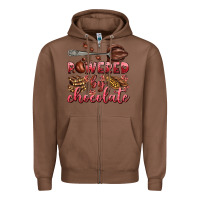 Chestnut powered by chocolate Zipper Hoodie - AdoDesignShop