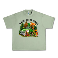 Oil Green St. Patricks Day hanging with my gnomies Urban Heavy Tee - FaDigitalArtStudio