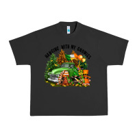 Pigment Black St. Patricks Day hanging with my gnomies Urban Heavy Tee - FaDigitalArtStudio