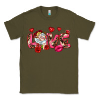 Army Green Love Valentine's Day Classic Tee - HowdyJamesFarm