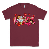 Burgundy Love Valentine's Day Classic Tee - HowdyJamesFarm
