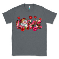Charcoal Heather Love Valentine's Day Classic Tee - HowdyJamesFarm