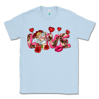 Dusty Blue Love Valentine's Day Classic Tee - HowdyJamesFarm