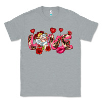 Heather Grey Love Valentine's Day Classic Tee - HowdyJamesFarm