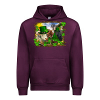 Mauve Wine St patrick's day cows Urban Hoodie - RanaPortraitStore