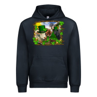 Navy St patrick's day cows Urban Hoodie - RanaPortraitStore