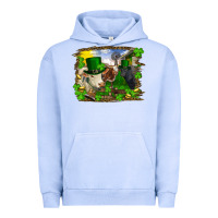 Pigment Grape Ice St patrick's day cows Urban Hoodie - RanaPortraitStore