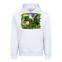 White St patrick's day cows Urban Hoodie - RanaPortraitStore
