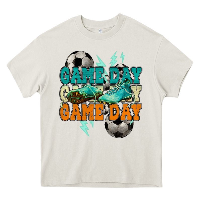 Game Day Lightning Bolt Soccer Heavy Core Tee by HowdyJamesFarm | Teevron