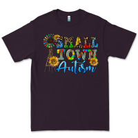 Plum small town autism Premium Tee - CowGirlArtShop