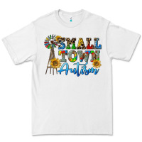 White small town autism Premium Tee - CowGirlArtShop