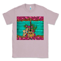 Lilac mexican guitar roses cactus sombrero Classic Tee - Artiststas
