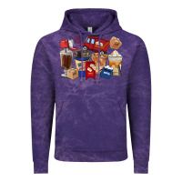 Cloud Purple postal worker coffee cups Vintage Hoodie - FaDigitalArtStudio