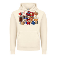 Vintage Artic postal worker coffee cups Vintage Hoodie - FaDigitalArtStudio