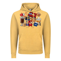 Vintage Mustard postal worker coffee cups Vintage Hoodie - FaDigitalArtStudio