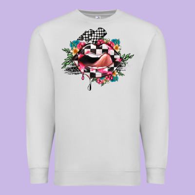 Race Lip Premium Sweatshirt Designed By Jahusdesignshop