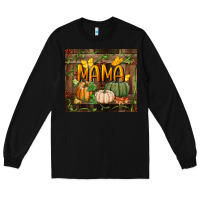 Black mama pumpkin tumbler Long Sleeve Tee - BundleAndBundleShop