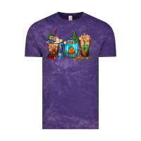 Cloud Purple Camping Coffee Cups Vintage Tee - FaDigitalArtStudio