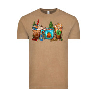 Vintage Coffee Camping Coffee Cups Vintage Tee - FaDigitalArtStudio