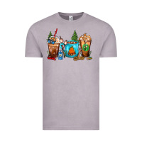 Vintage Zinc Camping Coffee Cups Vintage Tee - FaDigitalArtStudio