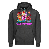 Charcoal Heather sweet valentine Zipper Hoodie - AdoDesignShop