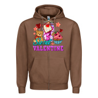 Chestnut sweet valentine Zipper Hoodie - AdoDesignShop