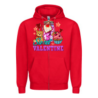 Red sweet valentine Zipper Hoodie - AdoDesignShop