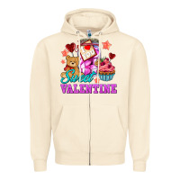 Sandshell sweet valentine Zipper Hoodie - AdoDesignShop