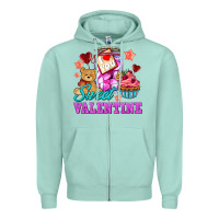 Seafoam sweet valentine Zipper Hoodie - AdoDesignShop
