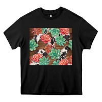 Black succulents and cowhide Heavy Core Tee - TumblerDesignByShophia