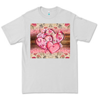Dove Grey cancer hearts Premium Tee - CowGirlArtShop