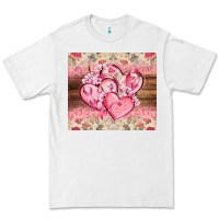 White cancer hearts Premium Tee - CowGirlArtShop