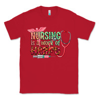 Red cowgirl nursing is a work of heart Classic Tee - CowGirlArtShop