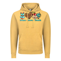 Vintage Mustard peace love teach Vintage Hoodie - BundleAndBundleShop