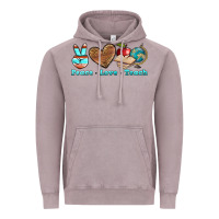 Vintage Zinc peace love teach Vintage Hoodie - BundleAndBundleShop