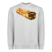 Heather Grey burrito Heavyweight Sweatshirt - AdoDesignShop