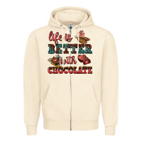 Sandshell life is better with chocolate Zipper Hoodie - AdoDesignShop