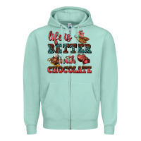 Seafoam life is better with chocolate Zipper Hoodie - AdoDesignShop