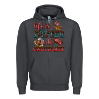 Smoke life is better with chocolate Zipper Hoodie - AdoDesignShop